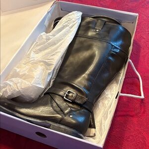 Marc Fisher Black Leather Boots